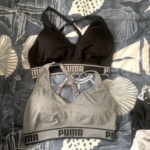 Lot of 2 Puma sports bras Large L